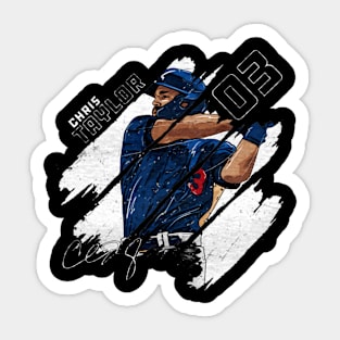 chris taylor stripes Sticker